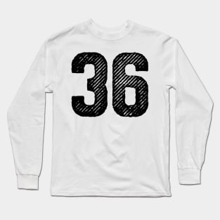 Rough Number 36 Long Sleeve T-Shirt